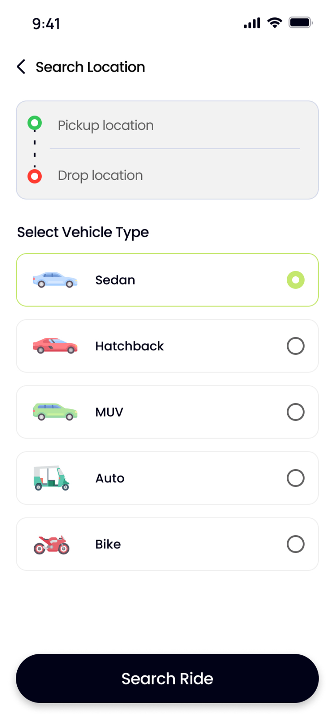 GoDroom app tracking screen